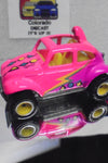 LOOSE HOT WHEELS Pink Cal Custom Volkswagen Baja Bug w/Real Riders