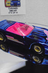 LOOSE HOT WHEELS Blue Chrome Custom Corvette w/Real Riders