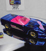 LOOSE HOT WHEELS Blue Chrome Custom Corvette w/Real Riders