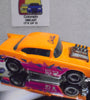 LOOSE HOT WHEELS Orange Cal Custom '57 Chevy Bel Air w/Real Riders