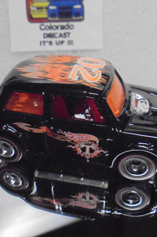 LOOSE HOT WHEELS Black Mini Cooper Treasure Hunt w/Real Riders