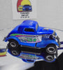 LOOSE HOT WHEELS Blue Cal Custom 3-Window '34 Ford w/Real Riders