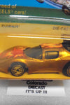 1983 HOT WHEELS ULTRA HOTS GOLD FLAME RUNNER YELLOWED BLISTER UNPUNCHED CARD