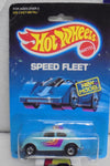 1988 HOT WHEELS SPEED FLEET TEAL VOLKSWAGEN BUG PURPLE STRIPE