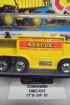 1983 HOT WHEELS YELLOW AIRPORT RESCUE TRUCK UNPUNCHED CARD