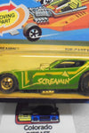 1982 HOT WHEELS GREEN SCREAMIN' FUNNY CAR UNPUNCHED CARD