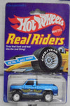 1983 HOT WHEELS REAL RIDERS BLUE BYWAYMAN TRUCK W/WHITE HUB RR'S