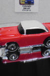 LOOSE HOT WHEELS RED/ WHITE '55 CHEVY BEL AIR  W/GOOD YEAR REAL RIDERS