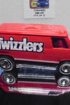 LOOSE HOT WHEELS RED TWIZZLERS 70'S VAN W/REAL RIDERS