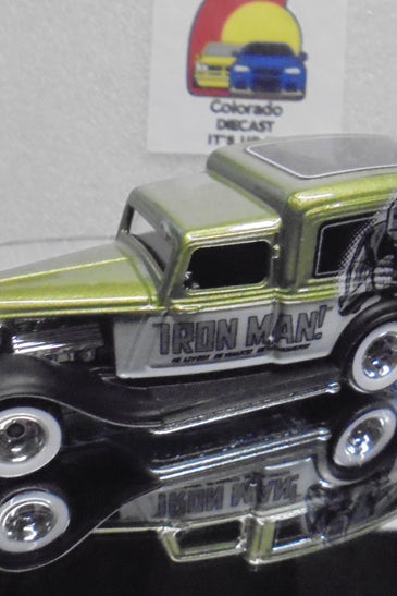LOOSE HOT WHEELS IRON MAN 1934 DODGE DELIVERY w/REAL RIDERS