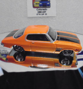 LOOSE HOT WHEELS ORANGE '73 HOLDEN MONACO GTS w/REAL RIDERS