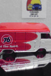 LOOSE HOT WHEELS SLICK RIDES RED 76 DODGE A100 VAN w/REAL RIDERS