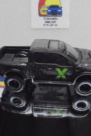 LOOSE HOT WHEELS BLACK FORZA '17 FORD F-150 RAPTOR w/REAL RIDERS