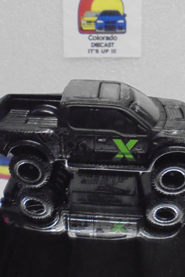 LOOSE HOT WHEELS BLACK FORZA '17 FORD F-150 RAPTOR w/REAL RIDERS