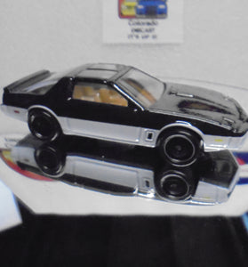 LOOSE HOT WHEELS BLACK/WHITE KNIGHT RIDER K.I.T.T. w/REAL RIDERS
