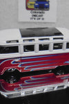 LOOSE HOT WHEELS RED VOLKSWAGEN MICROBUS w/REAL RIDERS