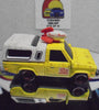 LOOSE HOT WHEELS YELLOW PIZZA PLANET TRUCK w/REAL RIDERS