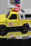 LOOSE HOT WHEELS YELLOW PIZZA PLANET TRUCK w/REAL RIDERS