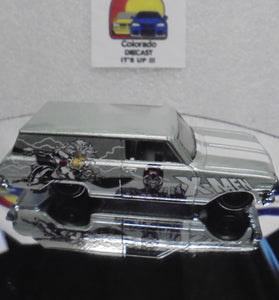 LOOSE HOT WHEELS GREEN X-MEN '64 CHEVY NOVA WAGON w/REAL RIDERS