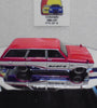 LOOSE HOT WHEELS RED '69 NISSAN SKYLINE VAN  w/REAL RIDERS