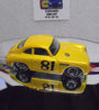 LOOSE HOT WHEELS YELLOW BOULEVARD PORSCHE 356 OUTLAW w/REAL RIDERS