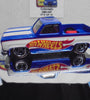 LOOSE HOT WHEELS BLUE/WHITE ANNIVERSARY EDITION '83 CHEVY SILVERADO w/REAL RIDERS (Copy)