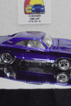 LOOSE HOT WHEELS PURPLE '69 DODGE CHARGER w/Real Riders