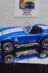 LOOSE HOT WHEELS BLUE AUTOMILESTONES SHELBY COBRA 427 S/C w/Real Riders