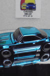 LOOSE HOT WHEELS RLC AQUA CHROME CUSTOM '68 PLYMOUTH BARRACUDA w/Real Riders