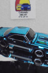 LOOSE HOT WHEELS RLC AQUA CHROME CUSTOM '68 PLYMOUTH BARRACUDA w/Real Riders