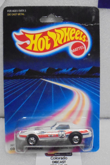 1987 HOT WHEELS WHITE CORVETTE STINGRAY