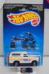 1987 HOT WHEELS WHITE BRONCO 4X4 INTERNATIONAL CARD