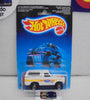 1987 HOT WHEELS WHITE BRONCO 4X4 INTERNATIONAL CARD