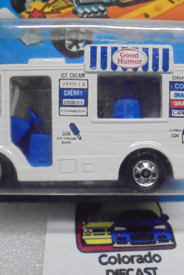 1983 HOT WHEELS WHITE GOOD HUMOR TRUCK BLUE TAMPO'S