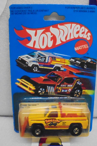 1981 HOT WHEELS YELLOW SUPER SCRAPER TRUCK
