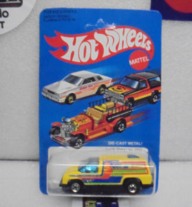 1981 HOT WHEELS YELLOW INSIDE STORY VAN UNPUNCHED CARD