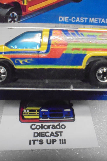 1981 HOT WHEELS YELLOW INSIDE STORY VAN UNPUNCHED CARD