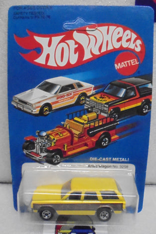 1981 HOT WHEELS YELLOW ARIES WAGON UNPUNCHED CARD