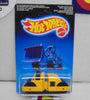 1987 HOT WHEELS YELLOW ROAD ROLLER UNPUNCHED INTERNATIONAL CARD