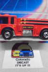 1987 HOT WHEELS RED FIRE EATER FIRE ENGINE UNPUNCHED CARD