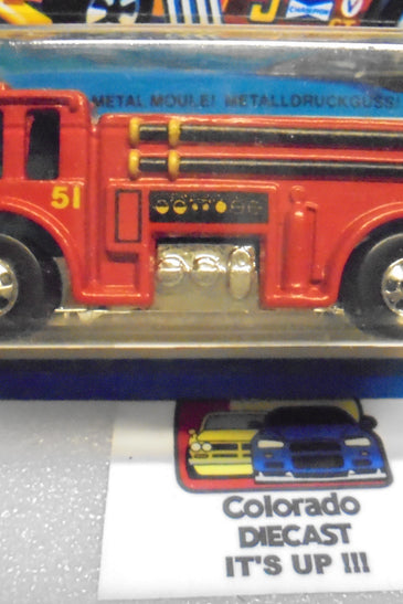 1981 HOT WHEELS RED FIRE EATER FIRE ENGINE UNPUNCHED CARD