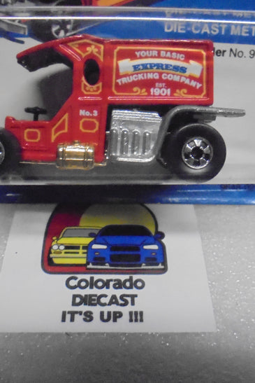 1981 HOT WHEELS RED T-TOTALLER UNPUNCHED CARD