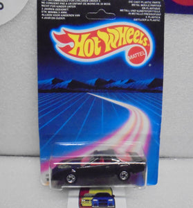 1986 HOT WHEELS BLACK 80'S FIREBIRD UNPUNCHED INTERNATIONAL CARD