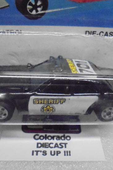 1983 HOT WHEELS BLACK SHERIFF PATROL UNPUNCHED CARD