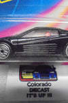 1986 HOT WHEELS BLACK w/RED INTERIOR FERRARI TESTAROSSA