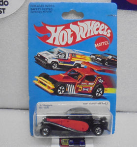 1979 HOT WHEELS BLACK/RED '37 BUGATTI BLACKWALLS