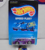 1988 HOT WHEELS SPEED FLEET TEAL PURPLE GT RACER UNPUNCHED CARD