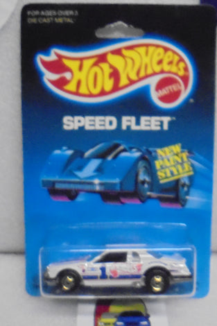 1988 HOT WHEELS SPEED FLEET WHITE THUNDERBURNER
