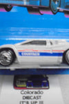 1988 HOT WHEELS SPEED FLEET WHITE LAMBORGHINI COUNTACH w/TAMPO'S