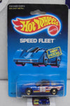 1988 HOT WHEELS SPEED FLEET BLUE 80'S CORVETTE TAN BAG IN TRUNK